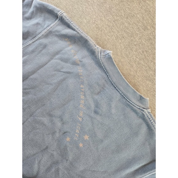Taylor Swift Folklore Album Sweatshirt Small Blue Stars Around My Scars Crewneck - Picture 5 of 9